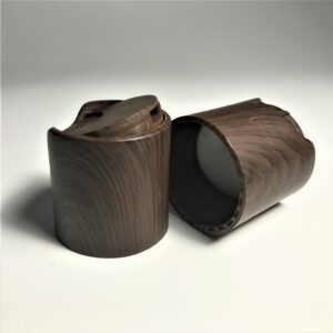 Brown Wood Effect Smooth Disc Cap 24-410